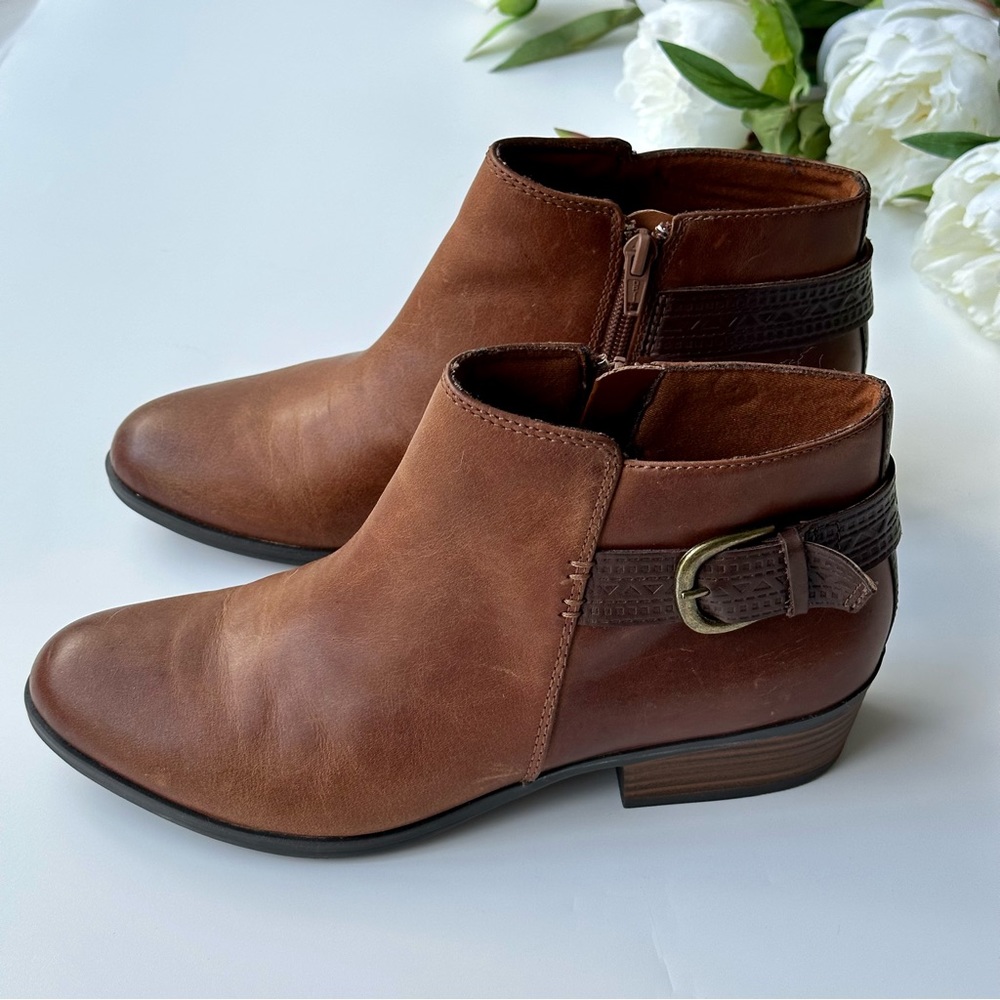Clarks Collection Leather Ankle Booties #20701 - image 3